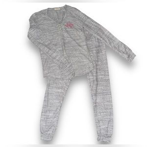 Bobbie Brooks Thermal Sleepwear Set - Women | Color: Gray Size: S New Condition